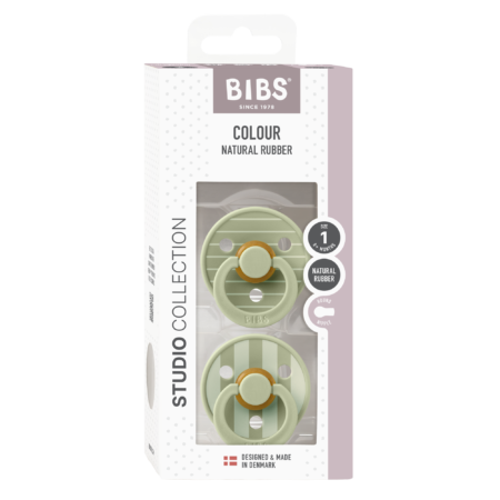 BIBS Studio Colour kirsikujulised lutid - Pin Sage Mix 0-6 kuud